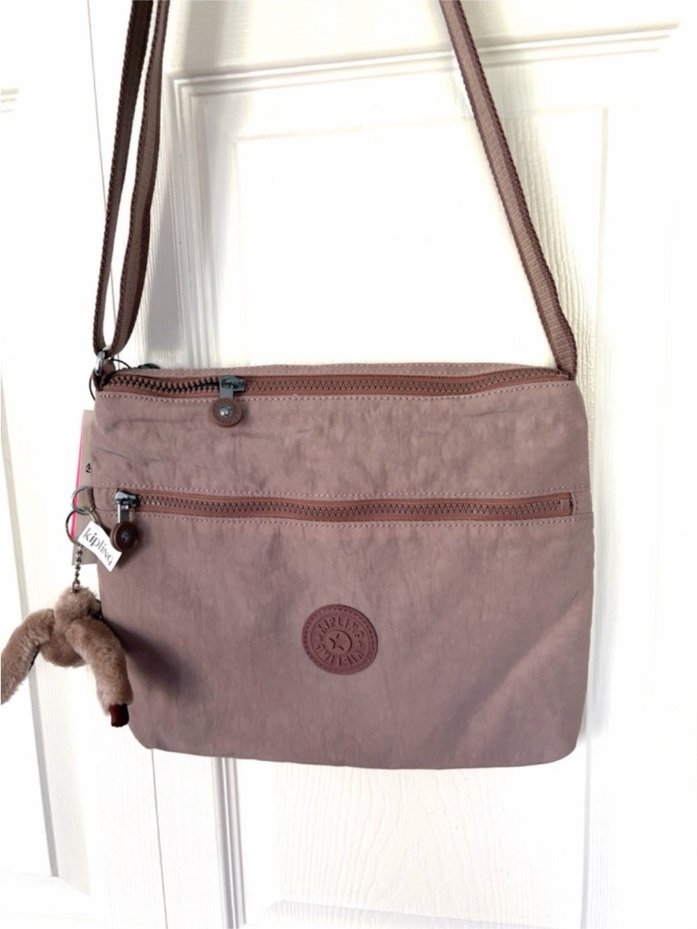 Kipling Women's Bag Annabelle Crossbody Bag in Dusty Rose Pink New with Tags - Picture 3 of 14